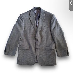 Lauren Ralph Lauren 42R Brown Gray Houndstooth Blazer Jacket Sports Coat, Macy's